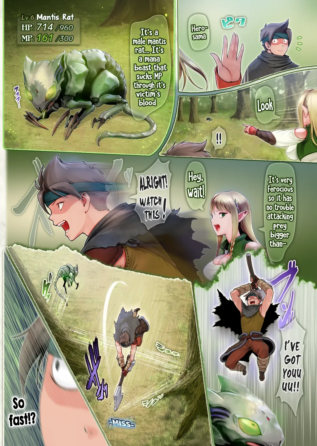 Fel to Mana no Mori -Taieki de Tairyoku Kaifuku sasetekureru Bakunyuu Healer Elf- | Fel and the Forest of Mana -The big titty elf healer recovers my stamina with her bodily fluids- Fhentai.net - Page 10