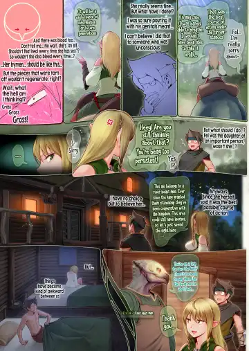 Fel to Mana no Mori -Taieki de Tairyoku Kaifuku sasetekureru Bakunyuu Healer Elf- | Fel and the Forest of Mana -The big titty elf healer recovers my stamina with her bodily fluids- Fhentai.net - Page 30