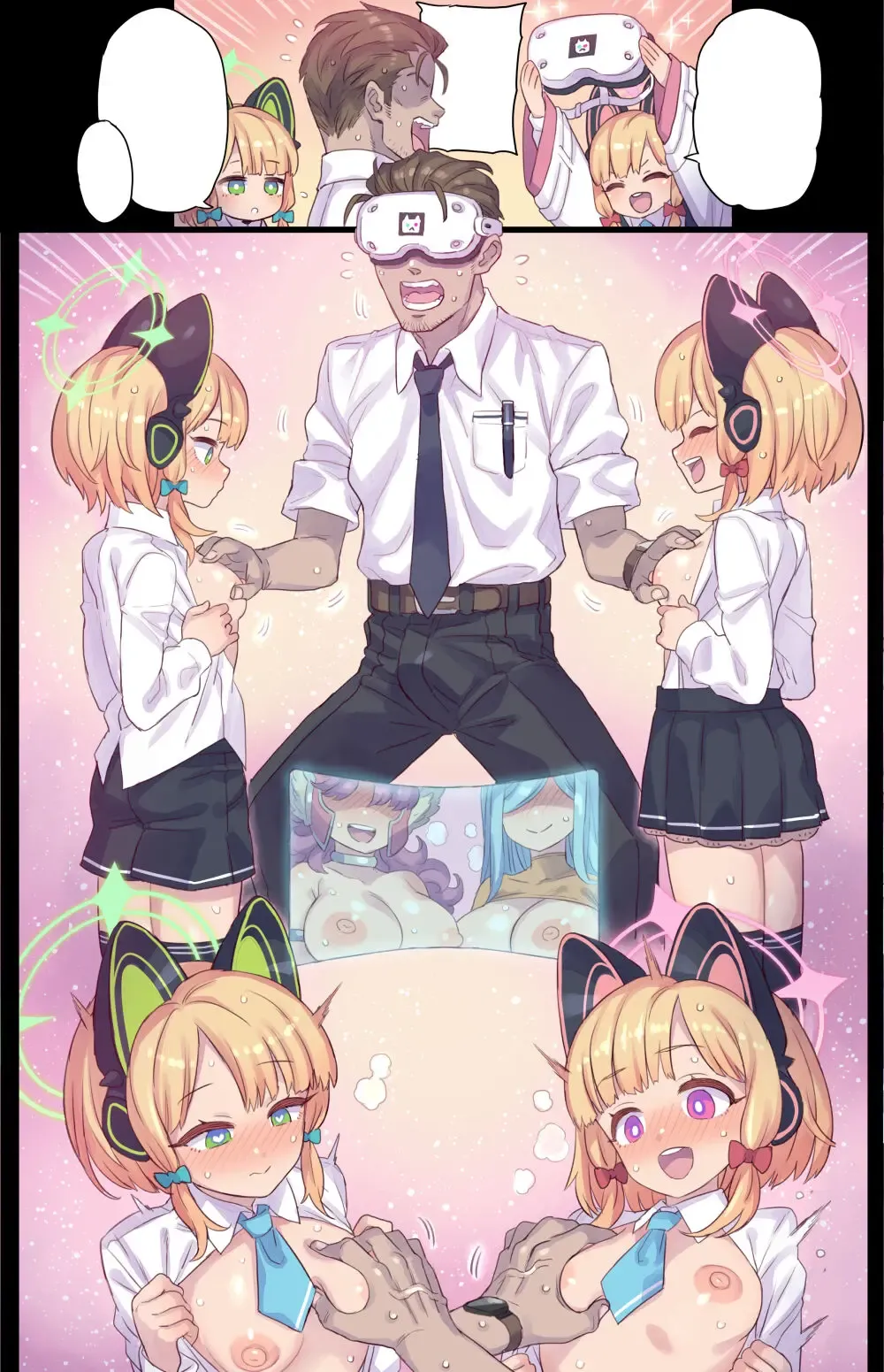 [Mimonel] Futago to VR Test Play Fhentai - Page 7