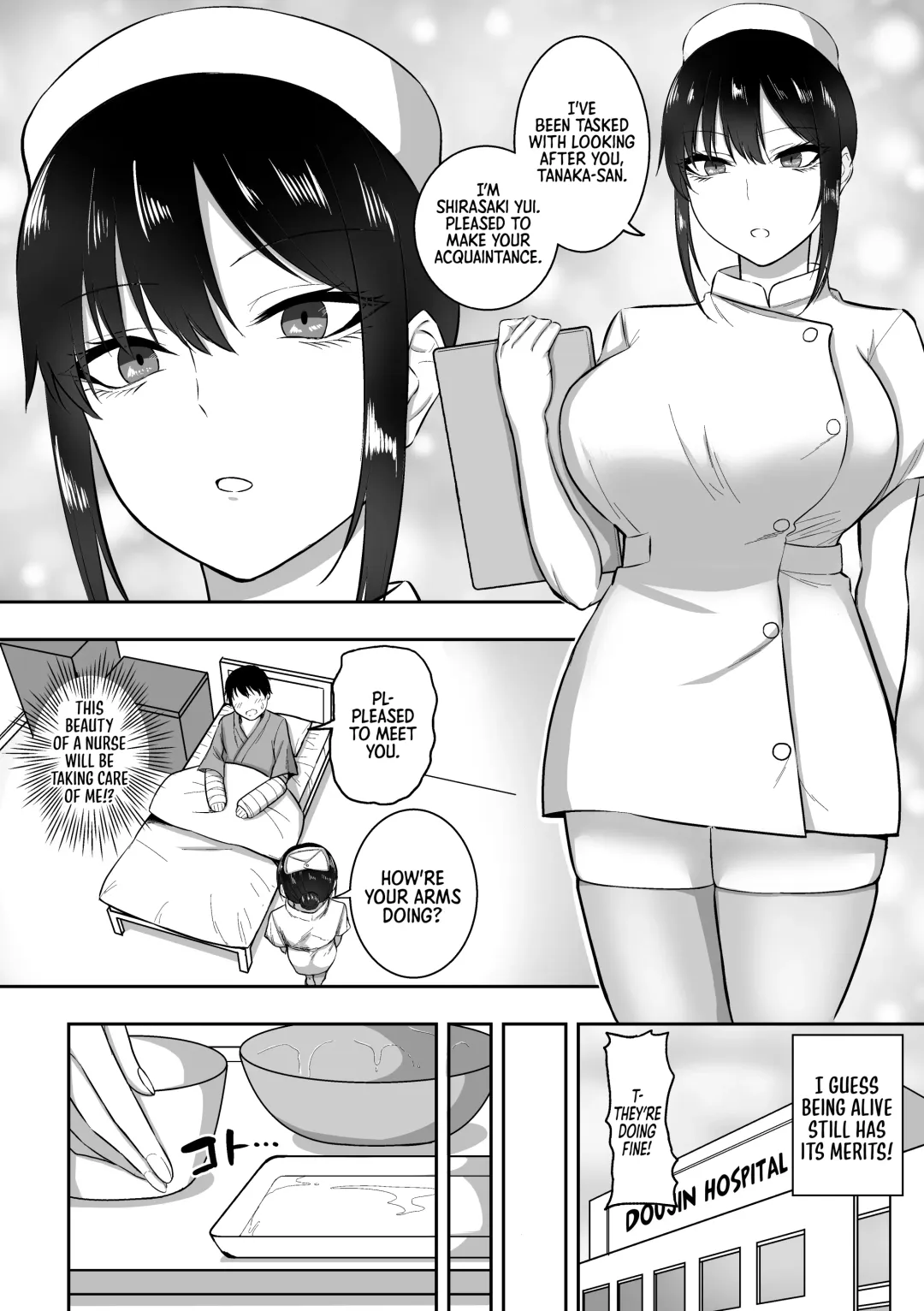 [Sanshoku Nerune] Nurse no Shirasaki-san ni Seiyoku Shori o Shite morau Hanashi Fhentai - Page 3