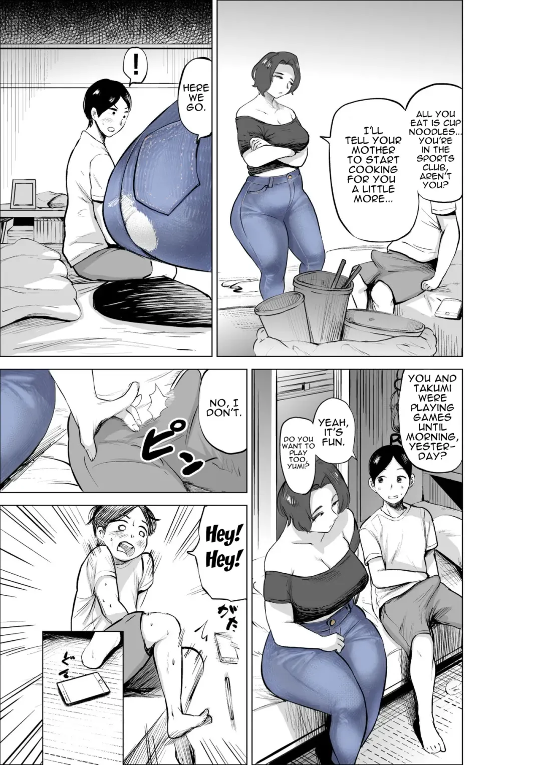 [Fukuhara Takaya] Jeans wa Iteru Kowakute Nigate dakedo Megutai na Tomodachi no Okaa-san | My Friend's Mother, Who Wears Jeans Is Scary But Is Blessed With A Big Booty. Fhentai.net - Page 7