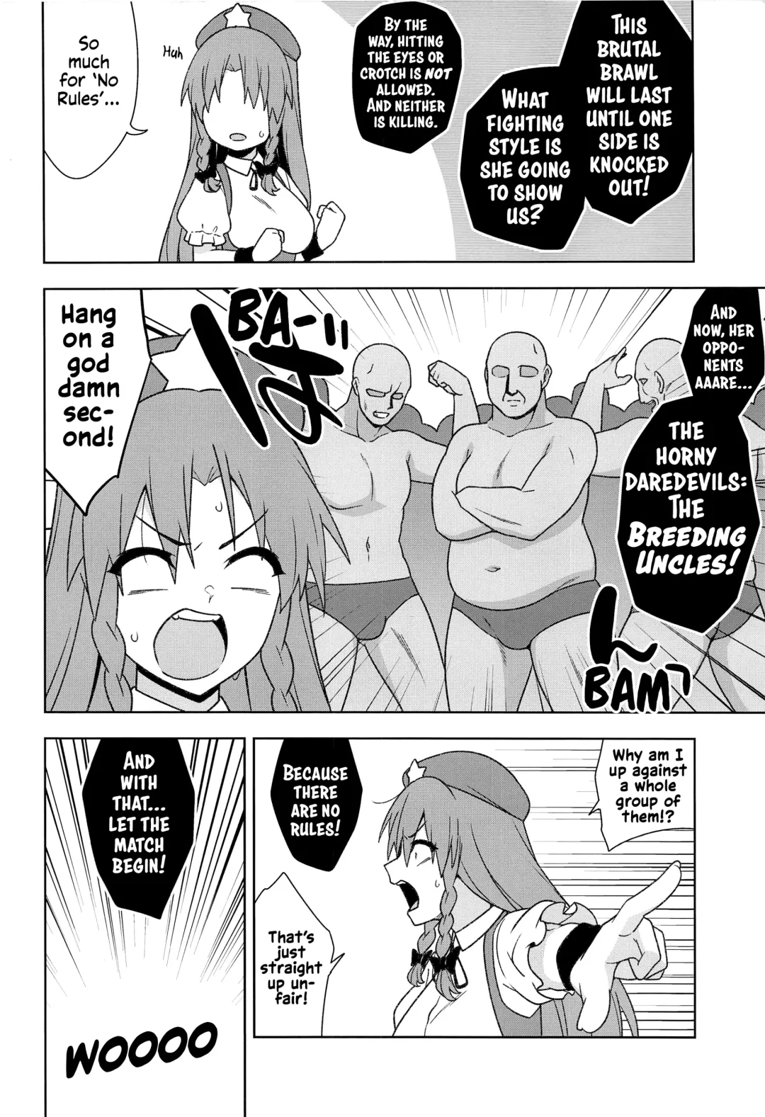 [Zeno] Meiling VS Nazo no Tanetsuke Oji-san Gundan | Meiling VS The Mysterious Breeding Uncles Fhentai - Page 3