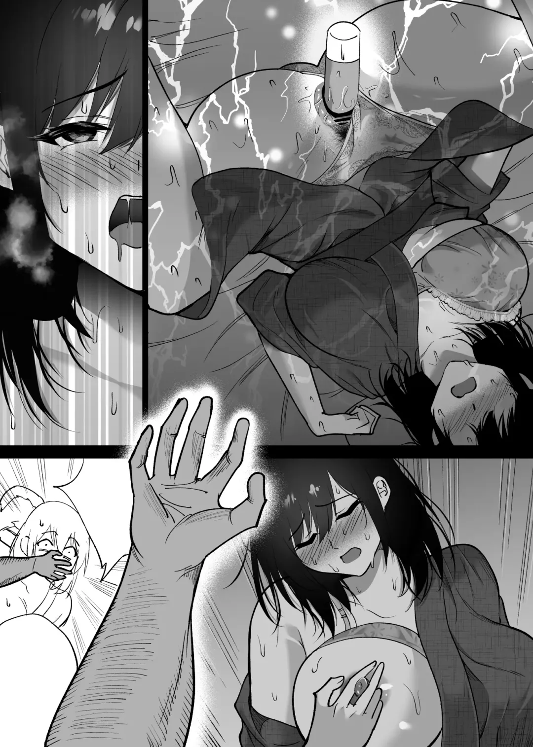 [Hachiko] Ochiru toki 3 -Ryokan no Kyakushitsu de Otto no Shuushin-Chuu Okonawareru Tanin Koubi- Fhentai - Page 58