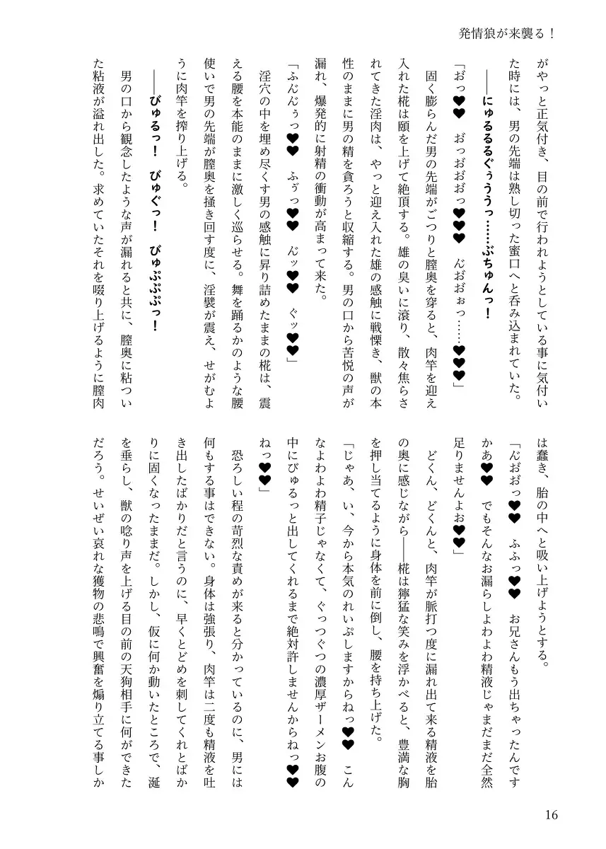 [Chin] 【例大祭20新刊】東方R-18小説本「発情狼が来襲る！」 Fhentai - Page 15