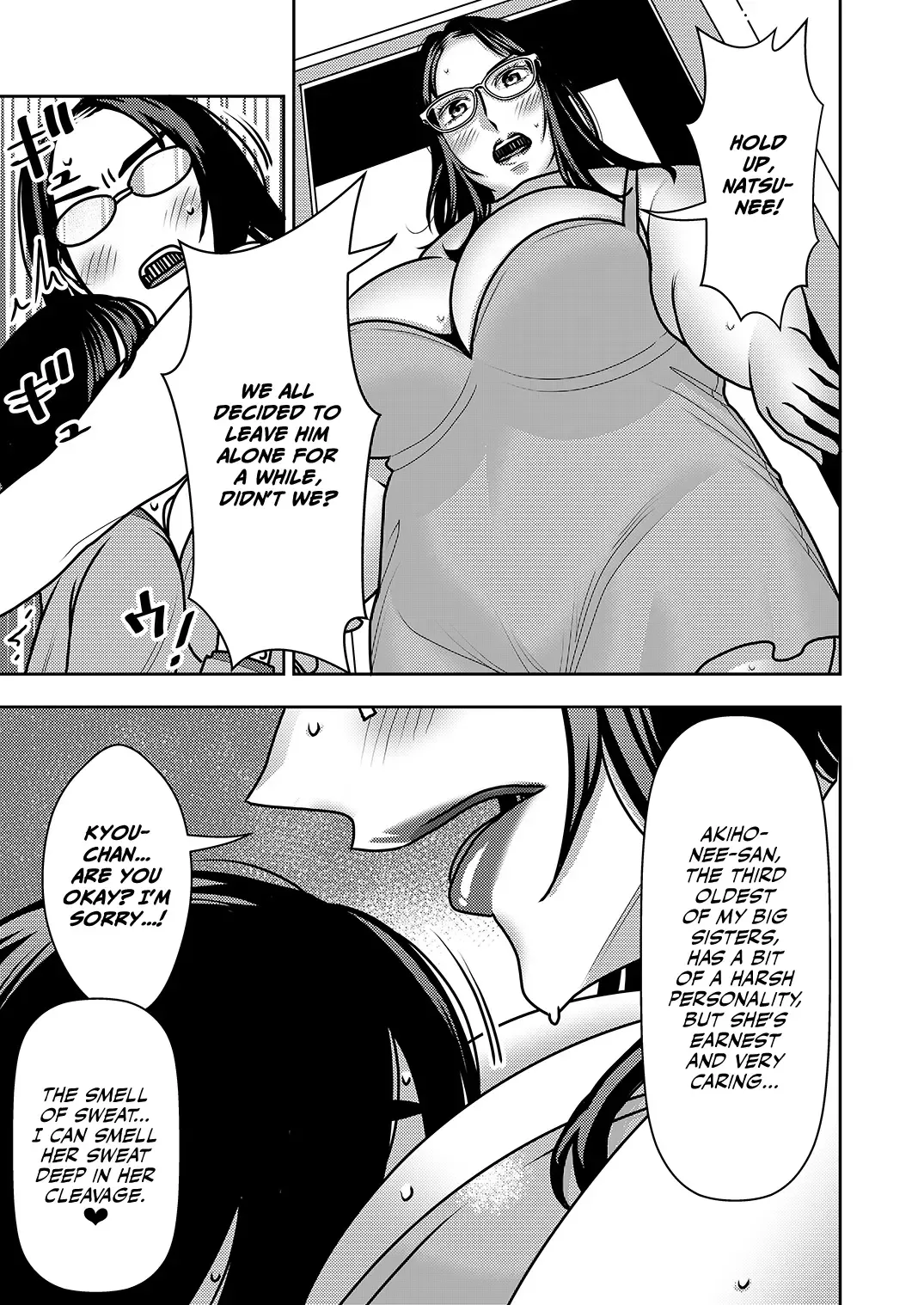 [Sasaki Yuuhei] Ane Ane Ore Ane Ane Chi no Tsunagaranai Nee-san-tachi nara Harem ni shitemo iitte koto | Sis-Sis-Me-Sis-Sis ~Since my sisters aren't related to me by blood, I can turn them into my harem?!~ Fhentai - Page 14