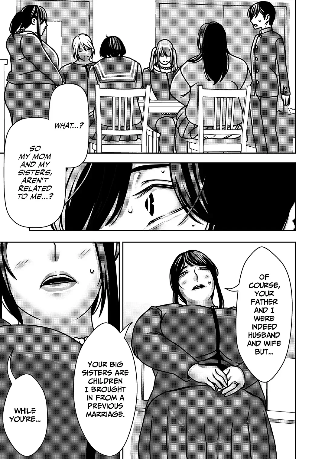 [Sasaki Yuuhei] Ane Ane Ore Ane Ane Chi no Tsunagaranai Nee-san-tachi nara Harem ni shitemo iitte koto | Sis-Sis-Me-Sis-Sis ~Since my sisters aren't related to me by blood, I can turn them into my harem?!~ Fhentai - Page 4