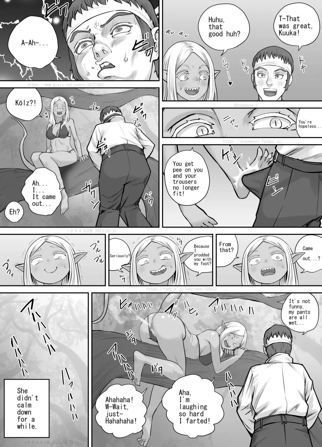 [Dodomesu3sei] Mori ni Sumu Kaibutsu no Onnanoko no Hanashi Fhentai - Page 24