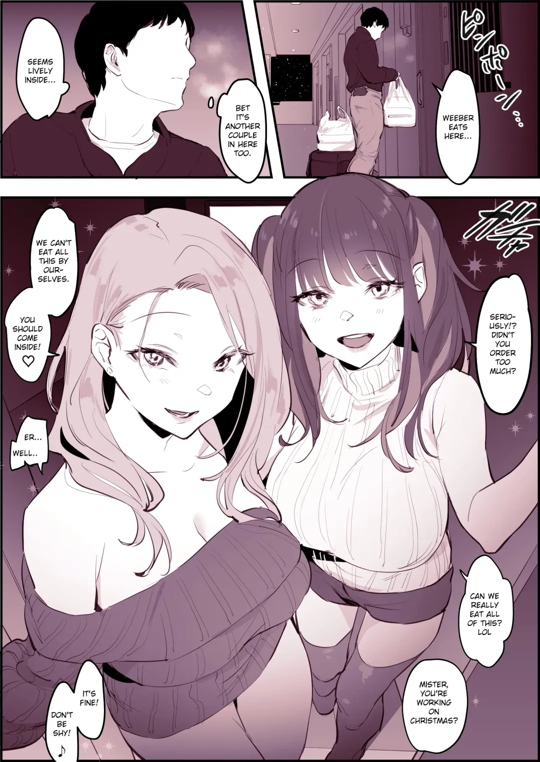 [Poriuretan] Uchinomi Christmas | Drinking at Home on Christmas Fhentai.net - Page 2