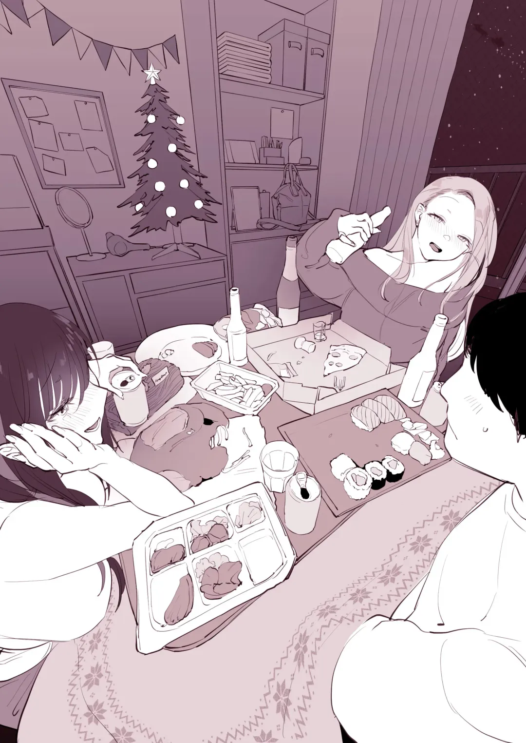 [Poriuretan] Uchinomi Christmas | Drinking at Home on Christmas Fhentai.net - Page 5