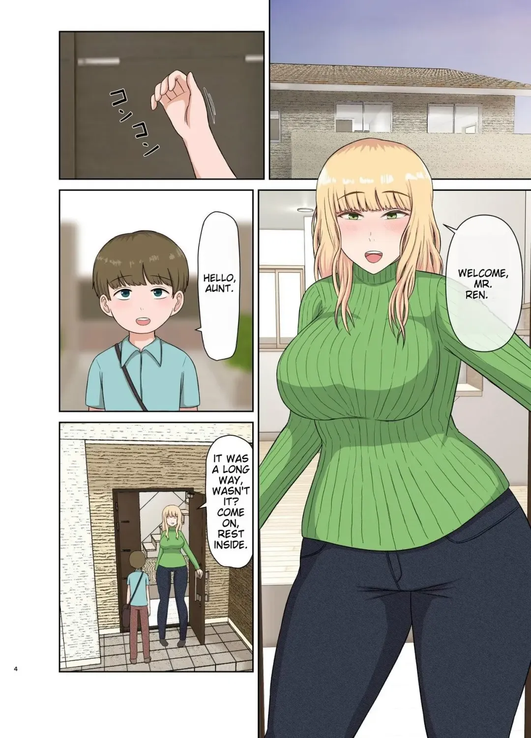[Saitou Renji] Kinpatsu Oba-san no Suiminkan | My blonde aunt. Sleep rape Fhentai - Page 3
