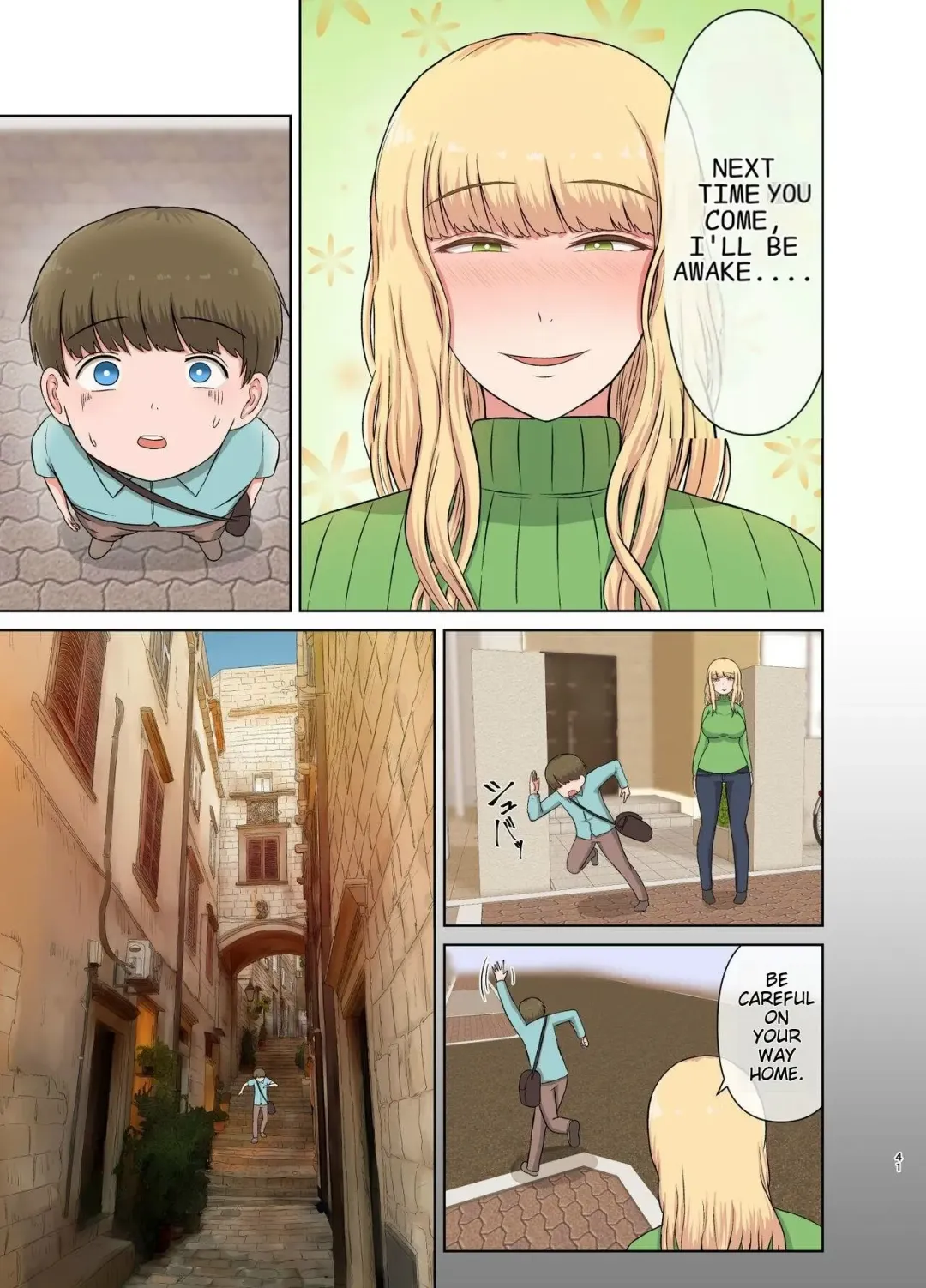 [Saitou Renji] Kinpatsu Oba-san no Suiminkan | My blonde aunt. Sleep rape Fhentai - Page 40