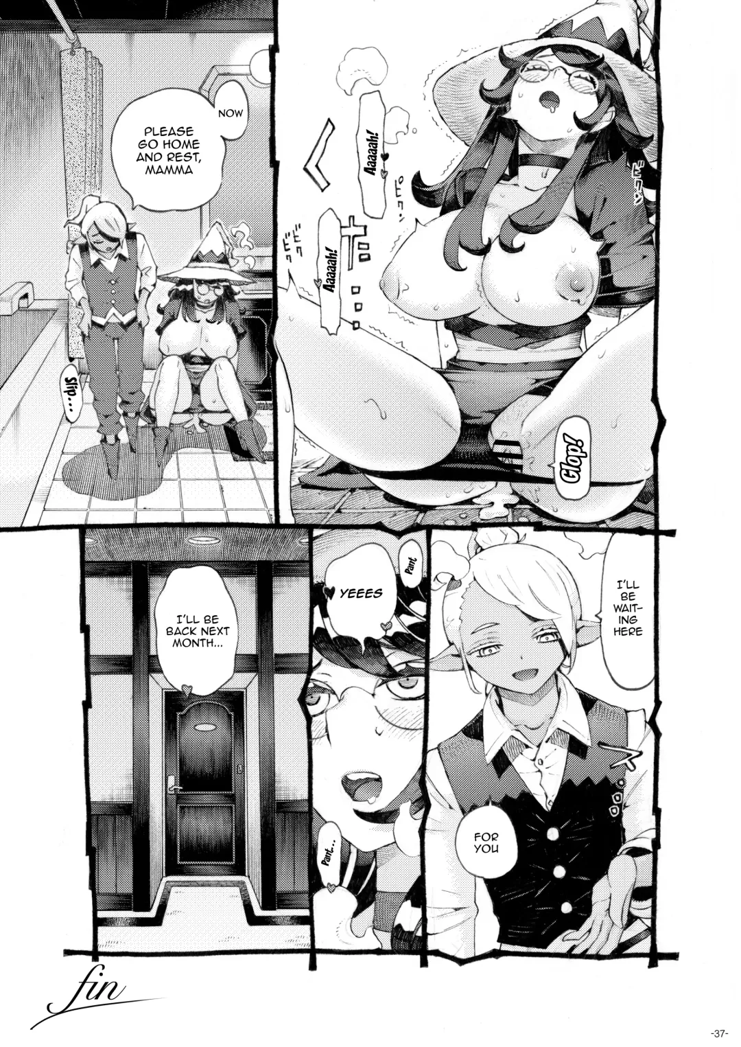 [Nishi Yoshiyuki] Majo wa Kekkyoku Sono Kyaku to 4 ~Mama Hen~  The Witch Ended Up 4... ~Mommy Edition~ Fhentai - Page 36