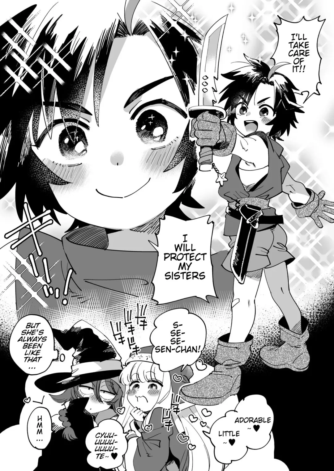 Read [Yukataro] Senri-chan, Souryo no Onee-san ya Mahoutsukai no Onee-san to Asobu "Nakayoshi Onna Boukensha" | Senri-chan playing with the Priest and Wizard "Friendly Female Adventurers" - Fhentai.net