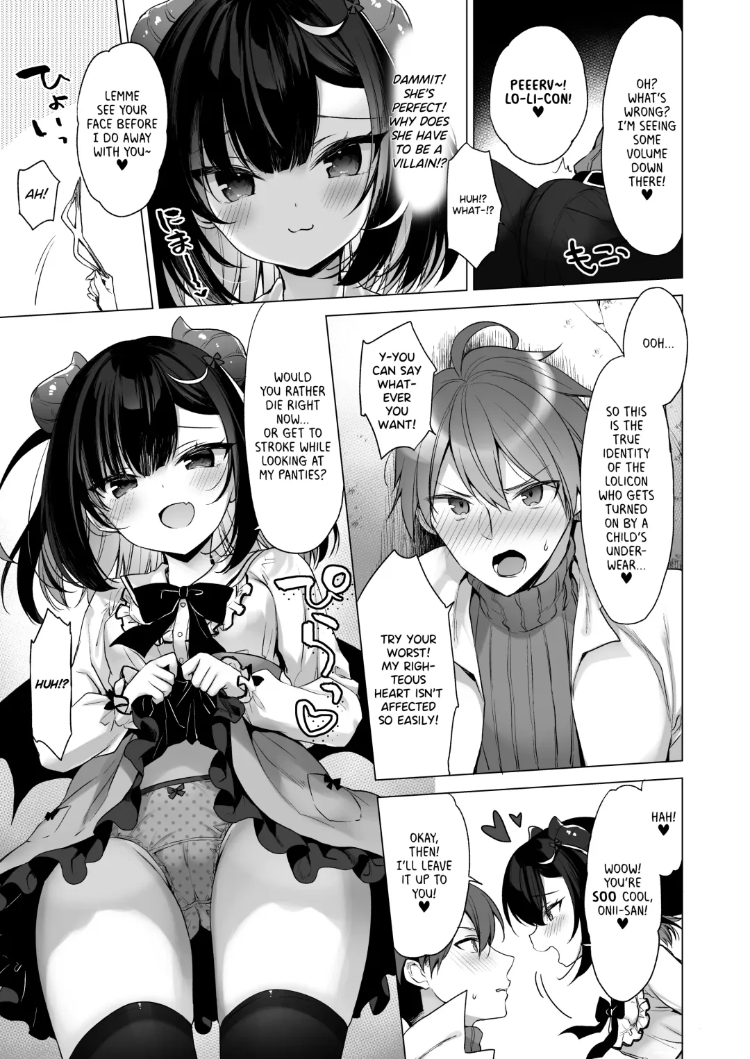 [Ichiri] Tsuyo tsuyo Mesugaki Villain to Yowa yowa Hero no Ore | The Very very Strong Bratty Villain and I, the Very very Weak Hero Fhentai - Page 6