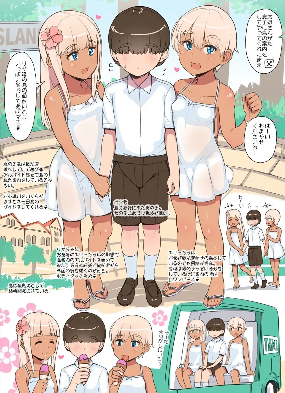 Read [Abubu] Shota ga Kasshoku Loli ni Shima o Annai Shite Morau Manga | Shota being shown around the island by brown Loli - Fhentai.net