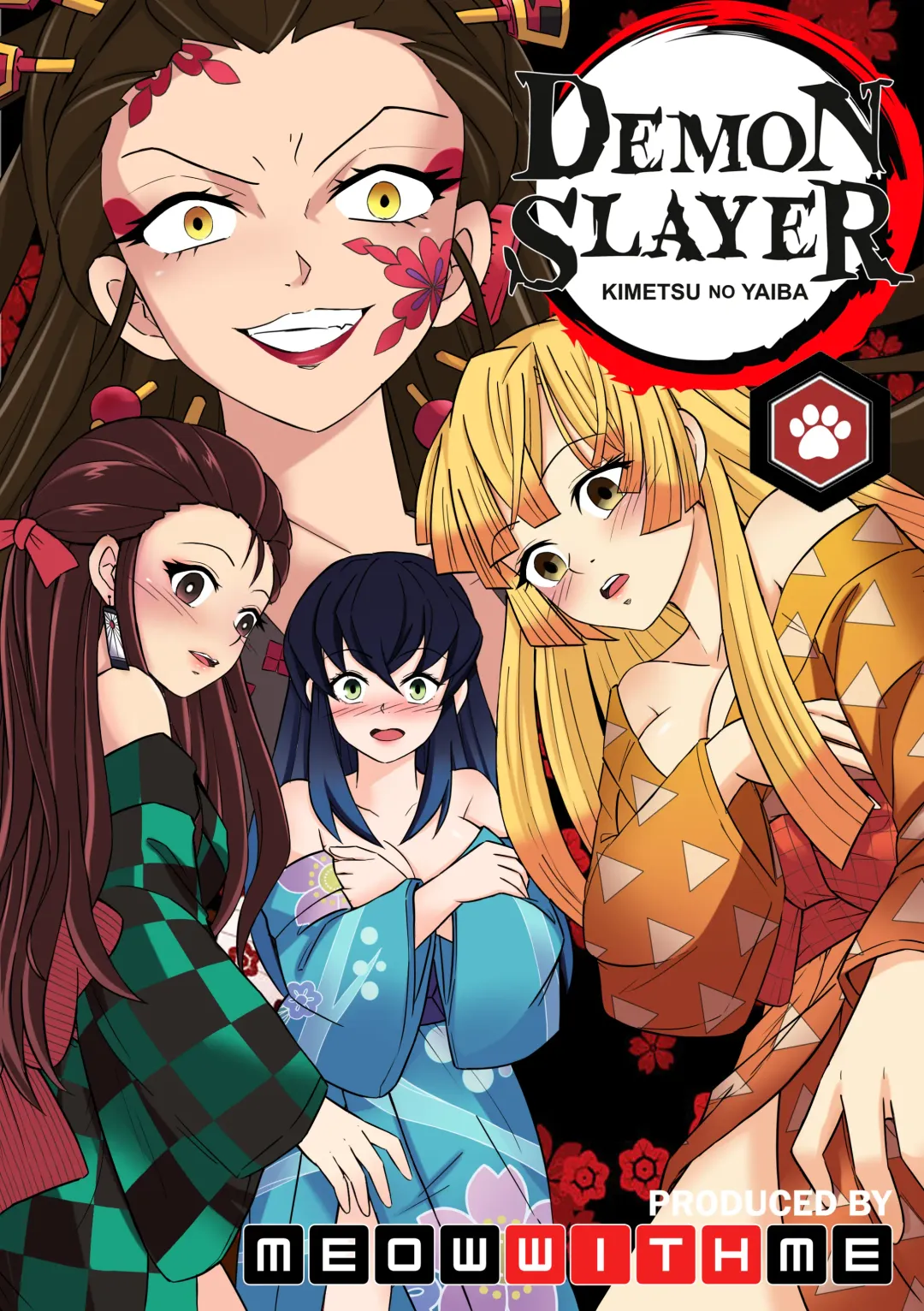 Read [Meowwithme] Kimetsu no Yaiba: Red Light District - Fhentai.net