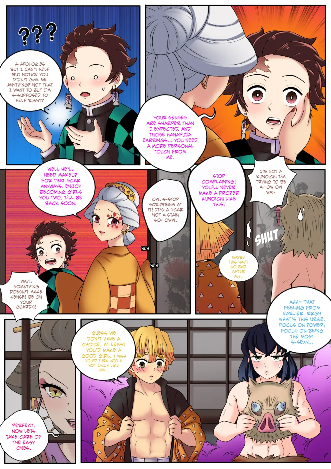 [Meowwithme] Kimetsu no Yaiba: Red Light District Fhentai.net - Page 15