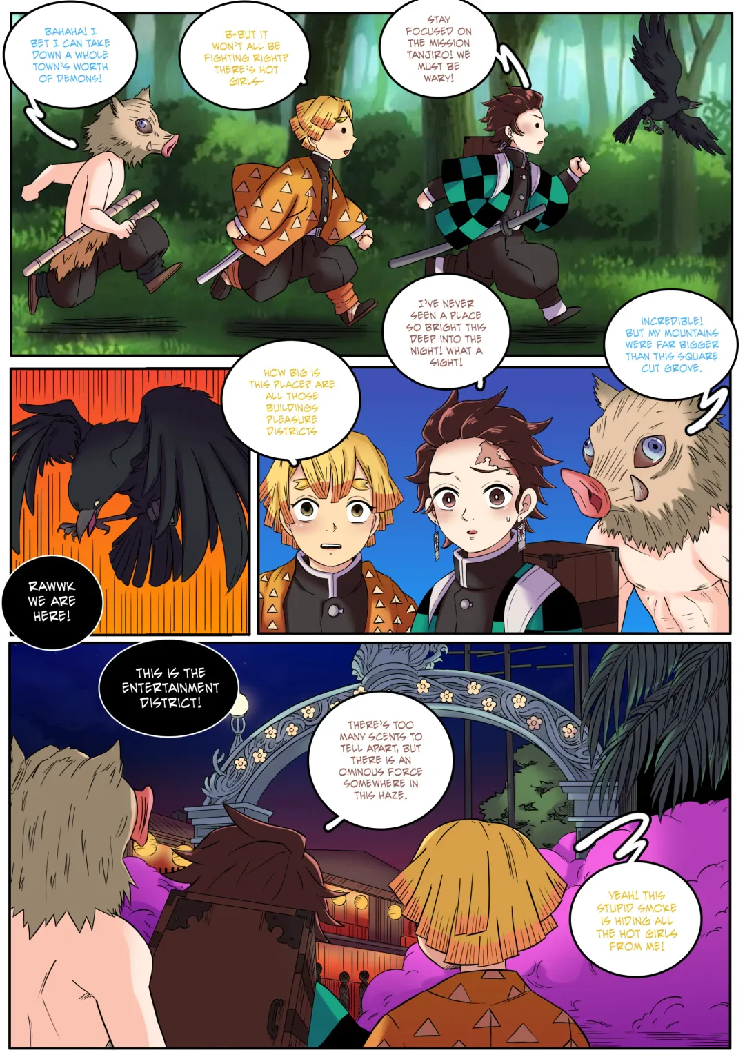 [Meowwithme] Kimetsu no Yaiba: Red Light District Fhentai.net - Page 9