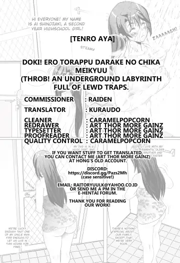 [Tenro Aya] Doki! Ero Trap Darake no Chika Meikyuu | Throb! An Underground Labyrinth Full of Lewd Traps Fhentai.net - Page 26