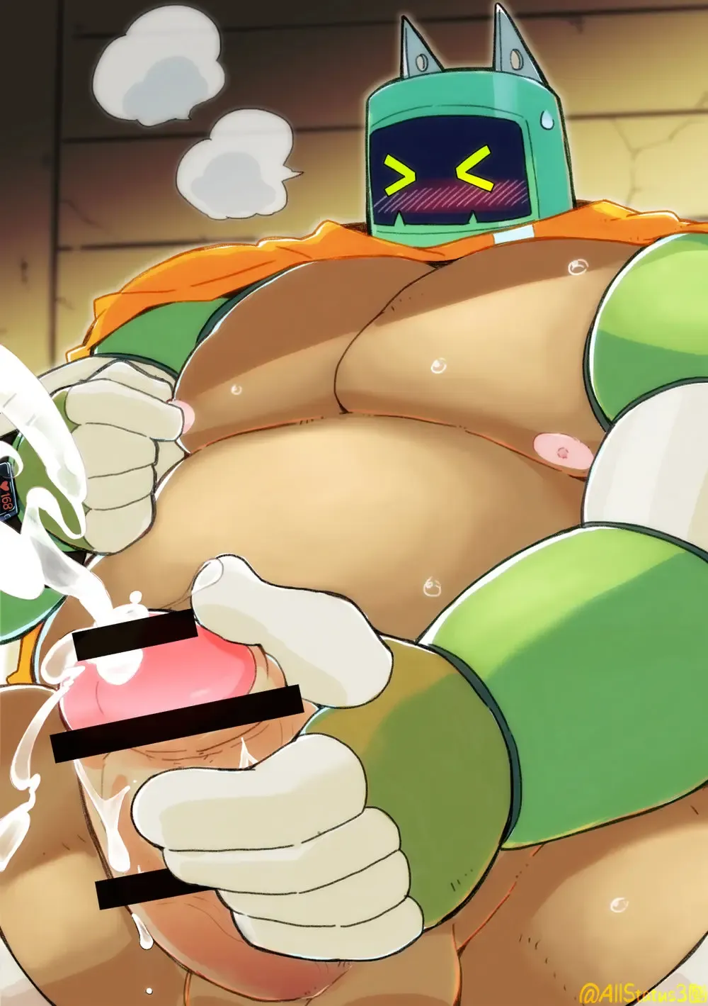 [Oomori] Robo Atama ga Same Kemonohito ni H na Me ni Au Manga | RoboHeads get naughty with a Shark beastman Ep1 Fhentai - Page 21