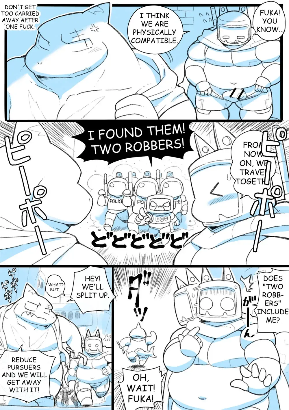 [Oomori] Robo Atama ga Same Kemonohito ni H na Me ni Au Manga | RoboHeads get naughty with a Shark beastman Ep2 Fhentai - Page 21