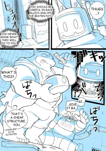 [Oomori] Robo Atama ga Same Kemonohito ni H na Me ni Au Manga | RoboHeads get naughty with a Shark beastman Ep2 Fhentai - Page 4