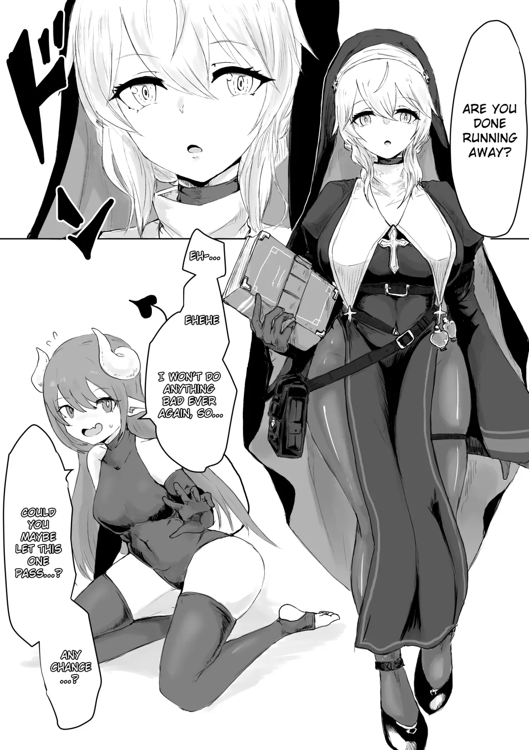 Exorcist no Haiboku Succubus to Futanari Hen | Exorcist's Defeat ~ Futanari x Succubus Story ~ Fhentai - Page 4