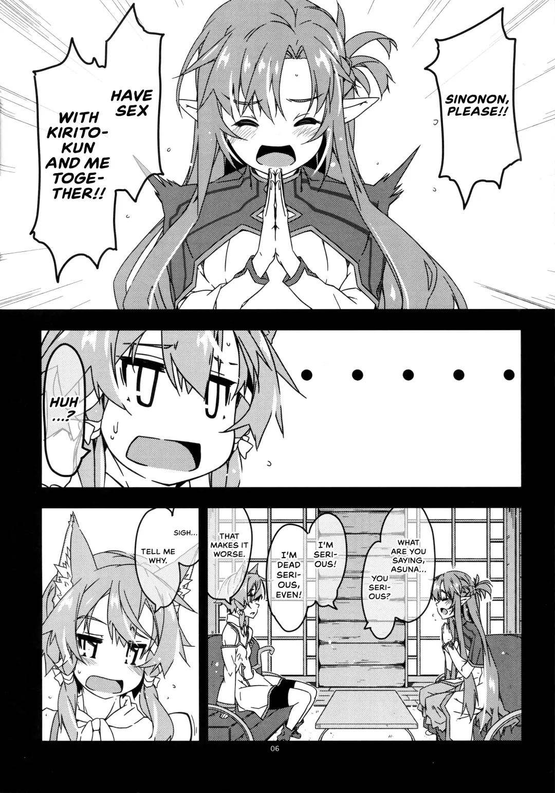 [Shikei] Asuna Kounin de SeFri ni Natta Sinonon Daishouri | A Big Victory for Sinonon After She Becomes Asuna Approved Sex Friend Fhentai - Page 5