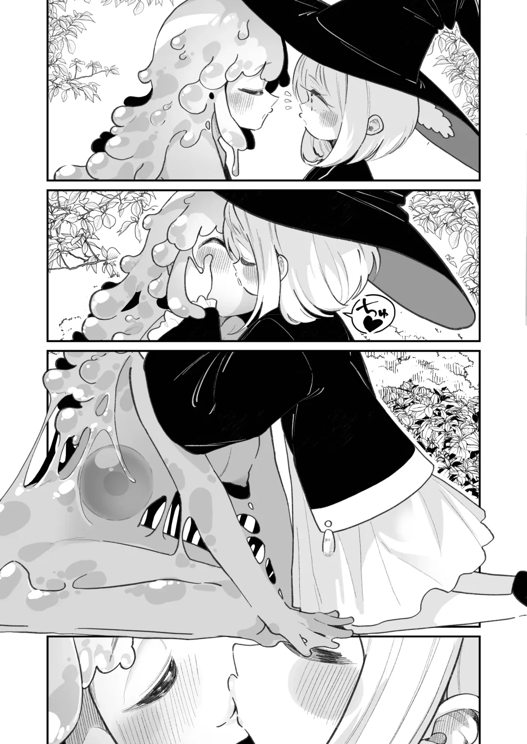 [Shiratama Moti] Kairoudouketsu no Chigiri Slime Musume to Ichaicha Nurunuru Yuri Ecchi shite Slime-ka suru Loli Mahoutsukai Fhentai.net - Page 7