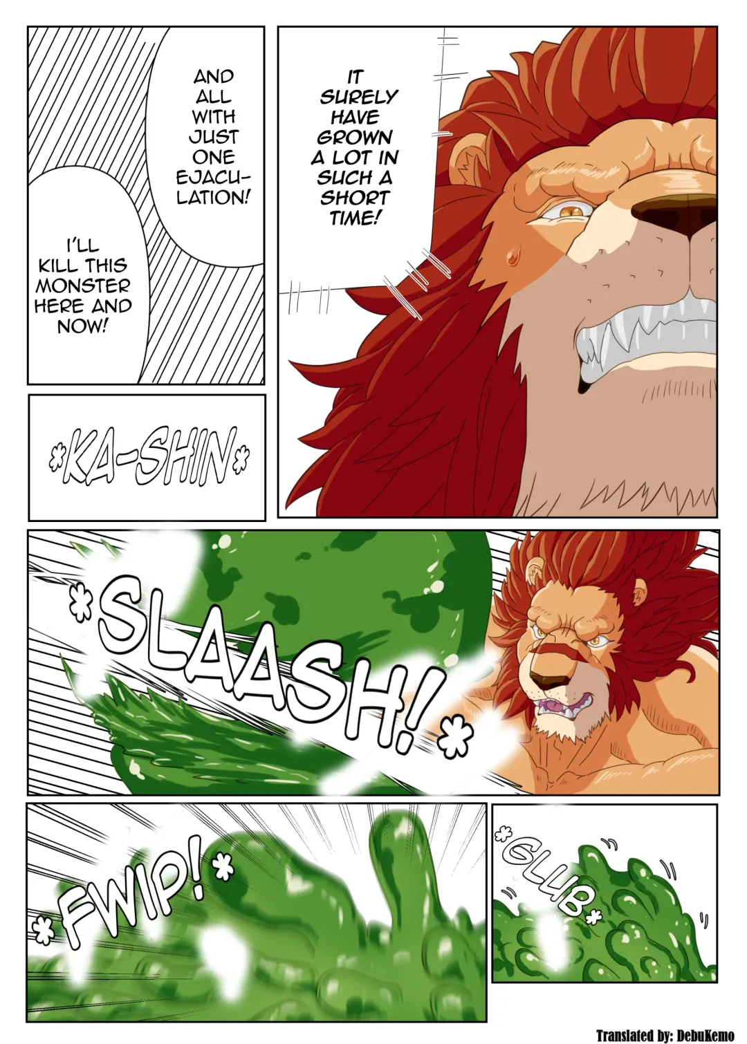 [Tamineko] Leo Kokuou no Shasei Kikou ~ Hajimari no Shasei to Kasshoku no Ou no Seitan | King Leo's Ejaculation Journey ~ First Ejaculation and Birth of the Dark King Fhentai - Page 13