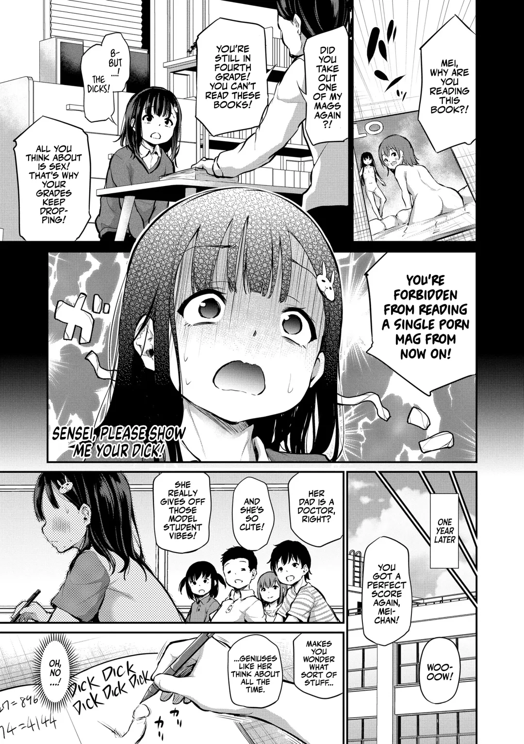 [Airandou] Sensei Ochinchin Misete Kudasai! | Sensei, Please Show Me Your Dick! (decensored) Fhentai - Page 1