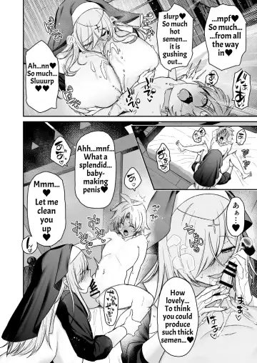 [Shingo.] Yuusha-sama ga Yowakute Fuan nanode Kami wa Sister ni Tanetsuke Koubi o Meijimashita | The Hero Is Weak And Worrisome, So God Commanded A Nun To Procreate With Him Fhentai.net - Page 35