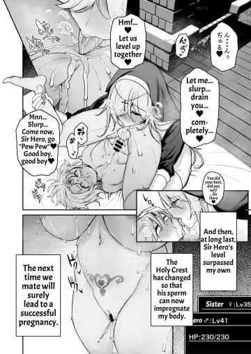 [Shingo.] Yuusha-sama ga Yowakute Fuan nanode Kami wa Sister ni Tanetsuke Koubi o Meijimashita | The Hero Is Weak And Worrisome, So God Commanded A Nun To Procreate With Him Fhentai.net - Page 39