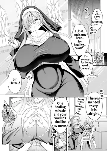 [Shingo.] Yuusha-sama ga Yowakute Fuan nanode Kami wa Sister ni Tanetsuke Koubi o Meijimashita | The Hero Is Weak And Worrisome, So God Commanded A Nun To Procreate With Him Fhentai.net - Page 5