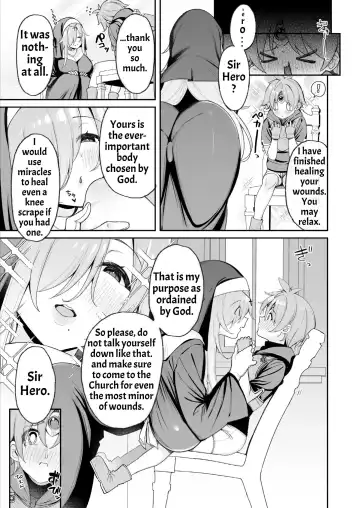 [Shingo.] Yuusha-sama ga Yowakute Fuan nanode Kami wa Sister ni Tanetsuke Koubi o Meijimashita | The Hero Is Weak And Worrisome, So God Commanded A Nun To Procreate With Him Fhentai.net - Page 6