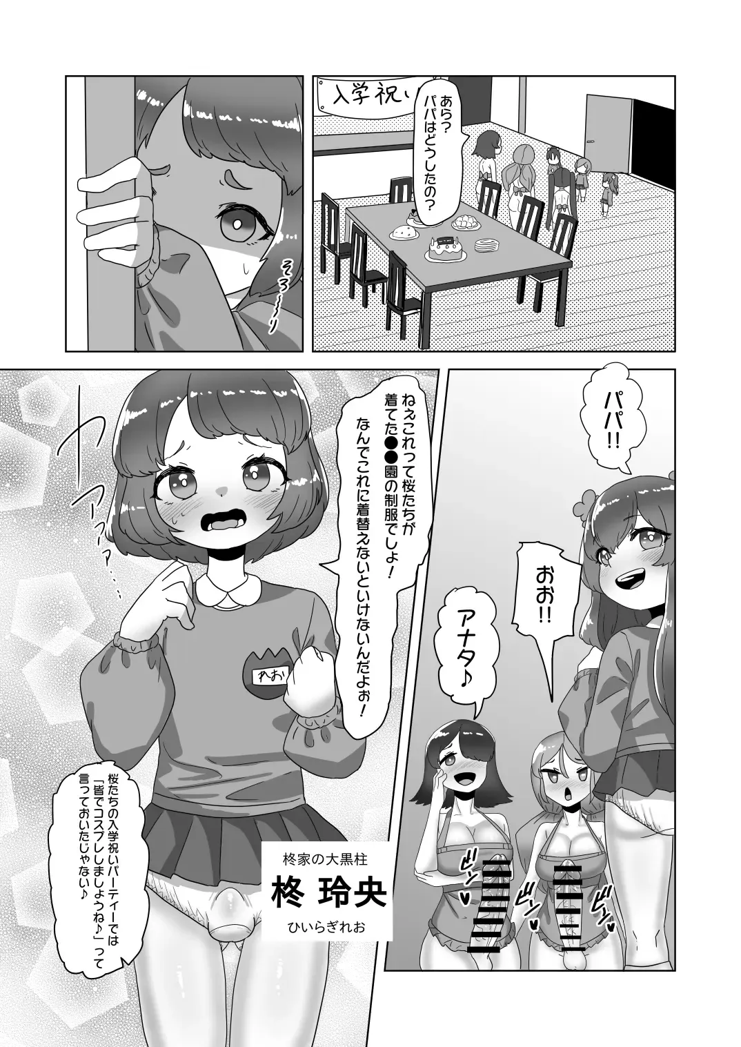 [Apacchi] Otokonoko Papa to Futanari Kazoku no Dairankou Party!? Fhentai - Page 5
