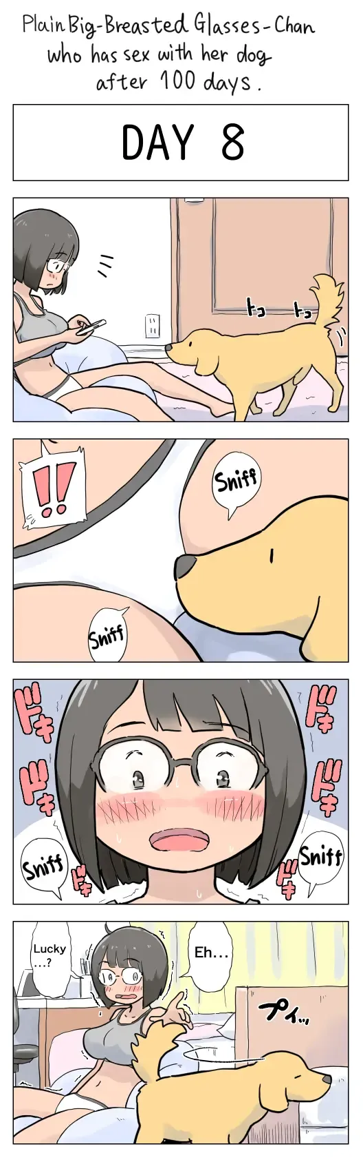 [Lithium] Plain Big-Breasted Glasses-Chan who has sex with her dog after 100 days Fhentai.net - Page 8