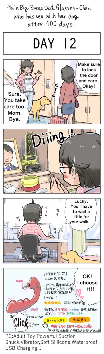 [Lithium] Plain Big-Breasted Glasses-Chan who has sex with her dog after 100 days Fhentai.net - Page 12