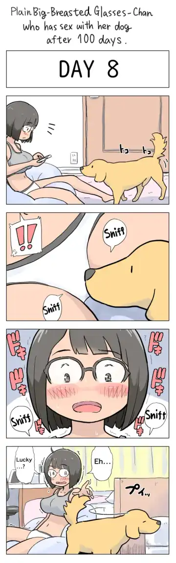 [Lithium] Plain Big-Breasted Glasses-Chan who has sex with her dog after 100 days Fhentai.net - Page 8