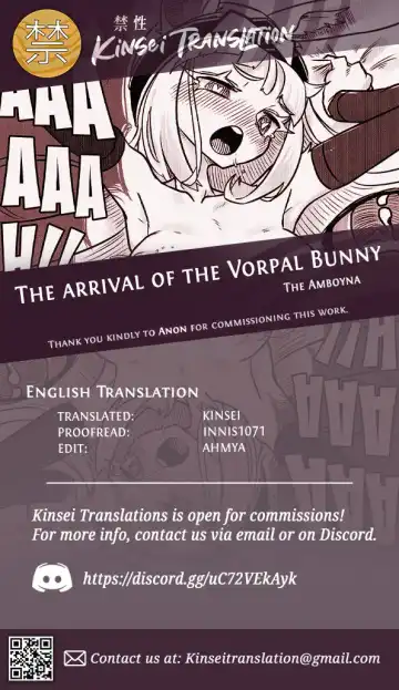 [The Amboyna] Vorpal bunny shutsugen!! | The arrival of the Vorpal Bunny!! Fhentai - Page 7