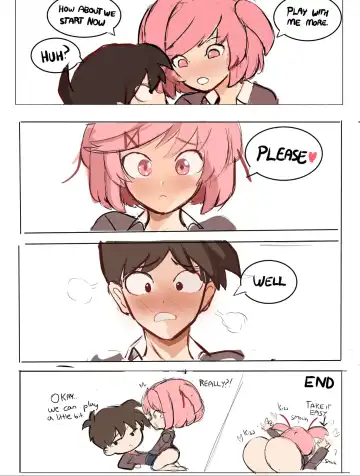 【rak_fork/ddlc/夏树/R18 comic】Play with me Fhentai.net - Page 21