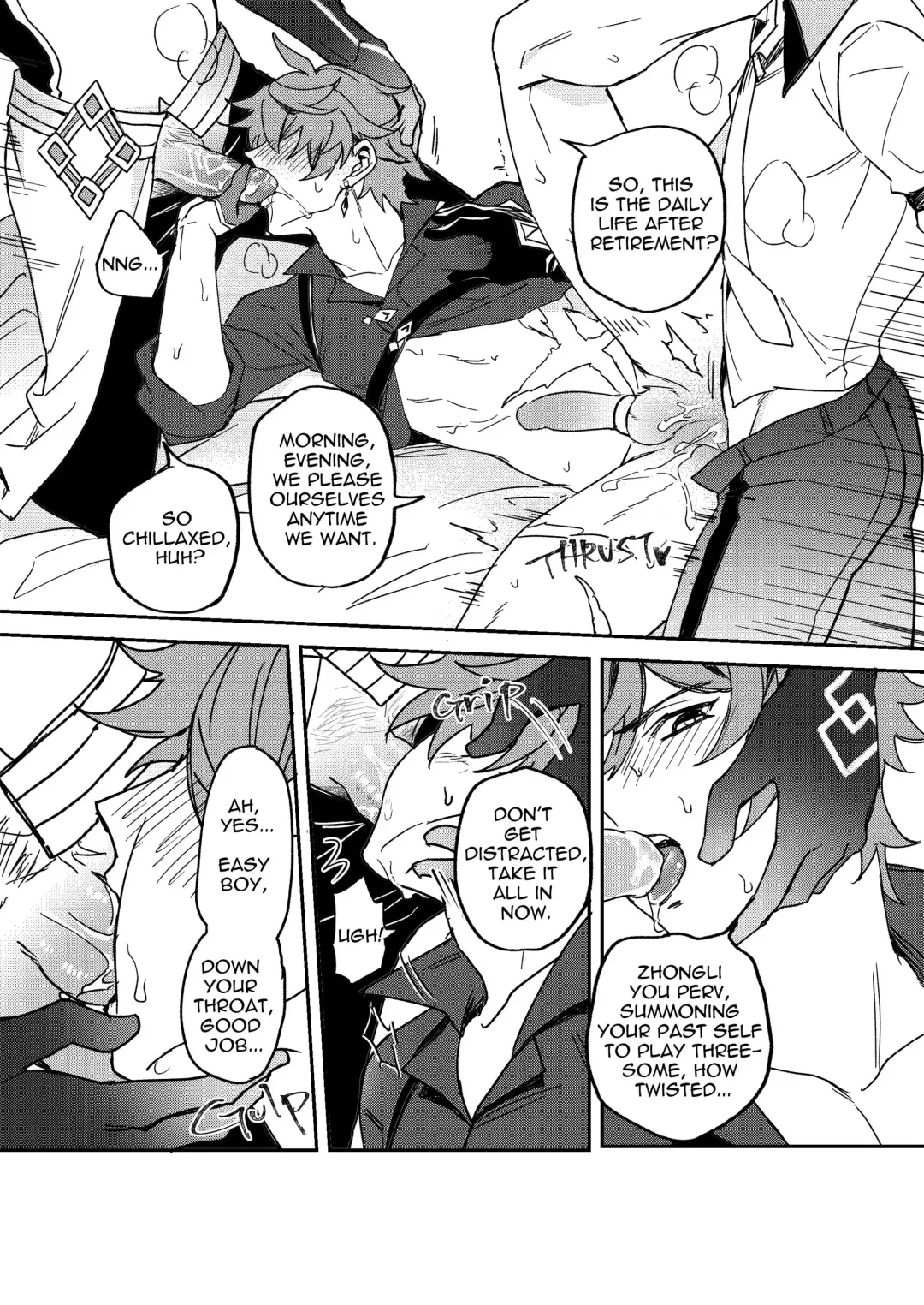 [Hizuki] Zhongli + Morax x Tartaglia Fhentai.net - Page 10