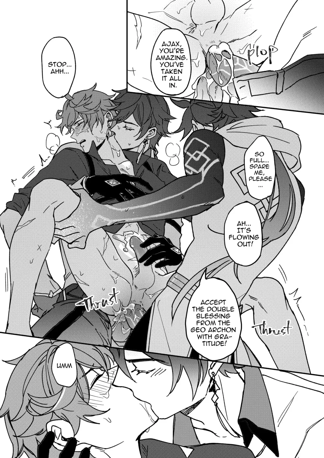 [Hizuki] Zhongli + Morax x Tartaglia Fhentai.net - Page 15