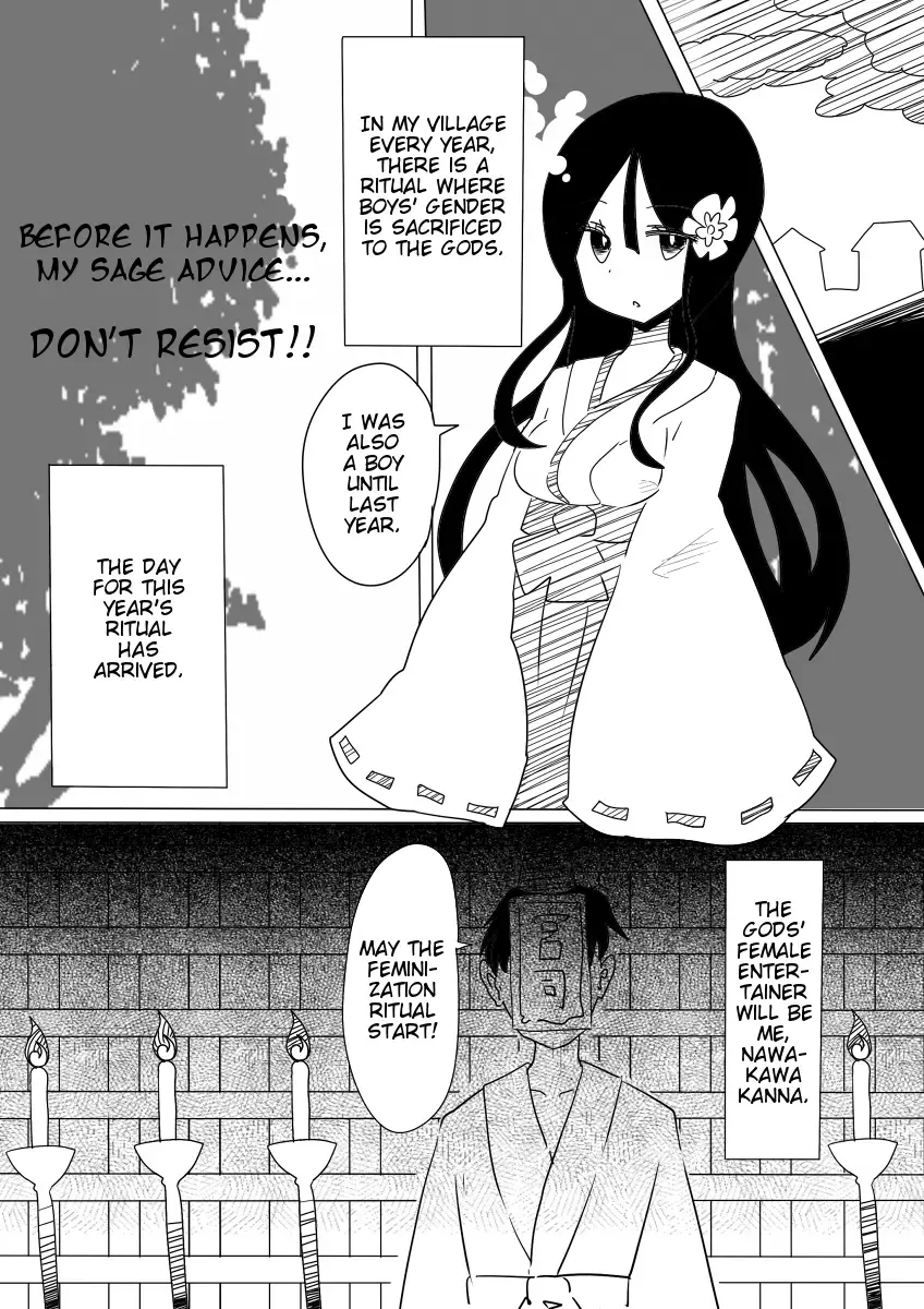 [Vae] Otoboramura ni Tsutawaru Nyotaika no Gishiki to wa -Shun- | The Feminization Ritual in Otobora Village Fhentai - Page 2
