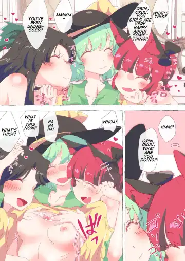 Read [Non] Matashite mo Hatsujou shita Orin to Okuu ni Tsukamatte shimatta Koishi-chan. | Koishi-chan caught by Orin and Okuu in heat. - Fhentai