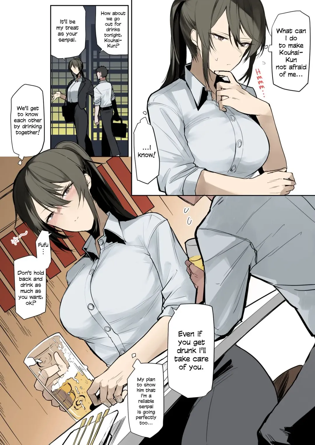 [Okyou] Ookii OL Onee-san no Manga | A Manga About A Big OL Onee-San Fhentai.net - Page 2