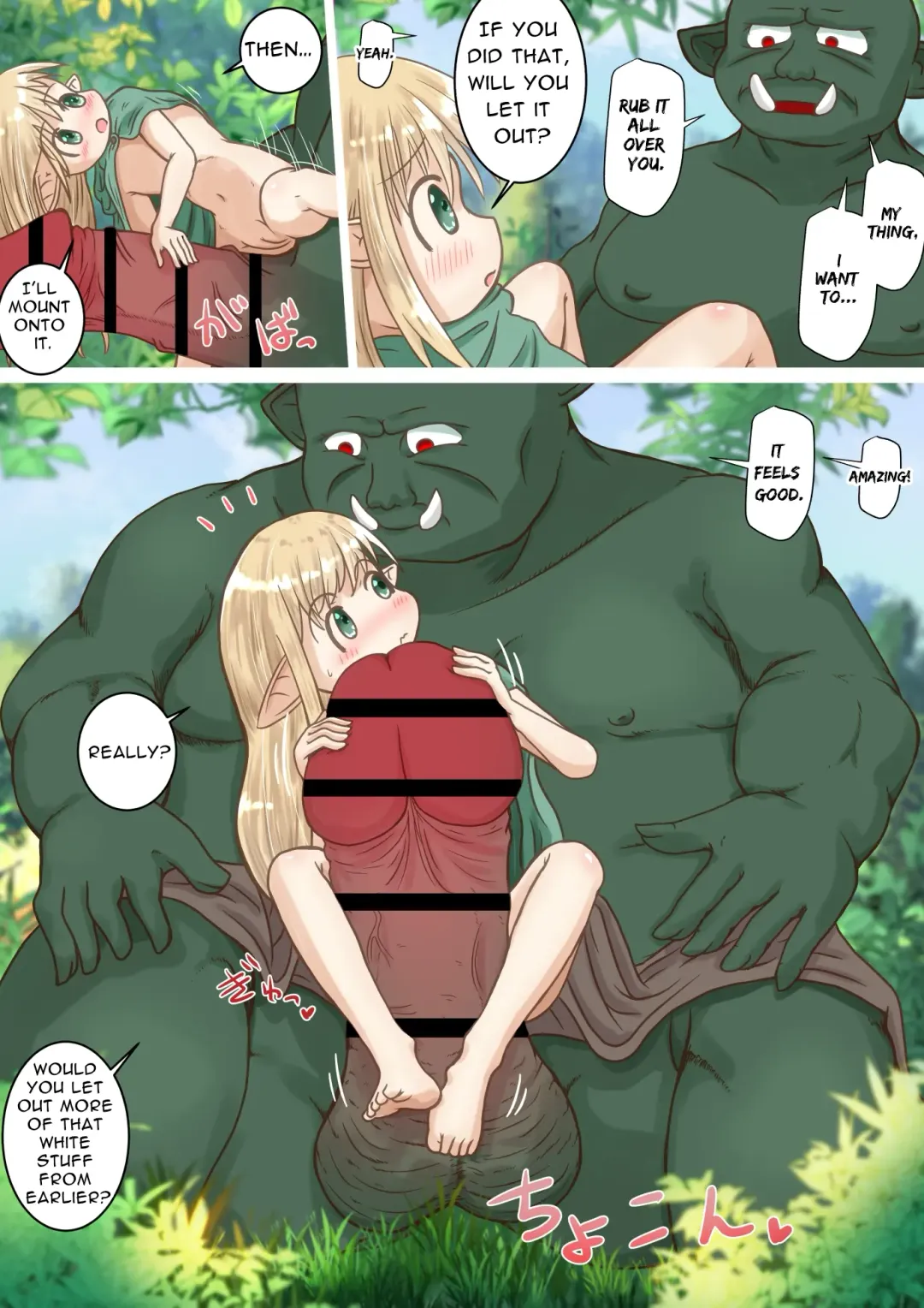 [Neko Daifuku] Elf Musume-san ga Orc-san ni Gokubuto Ochinchin o Nejikomareru Ohanashi | Elf Girl Gets Screwed By The Big Dick Orc Fhentai - Page 15