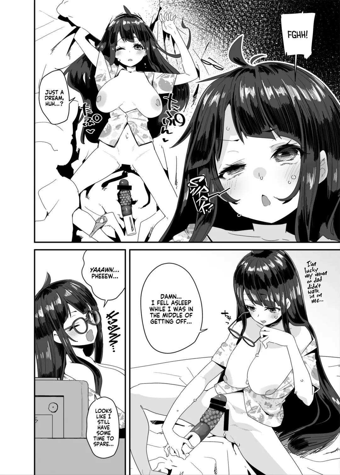 [Maeshima Ryou] Dosukebe Kyonyuu JC ga Kounai Onanie Suru Hanashi | The Slutty, Stacked Middle-Schooler Who Shlicks During Class Fhentai - Page 5