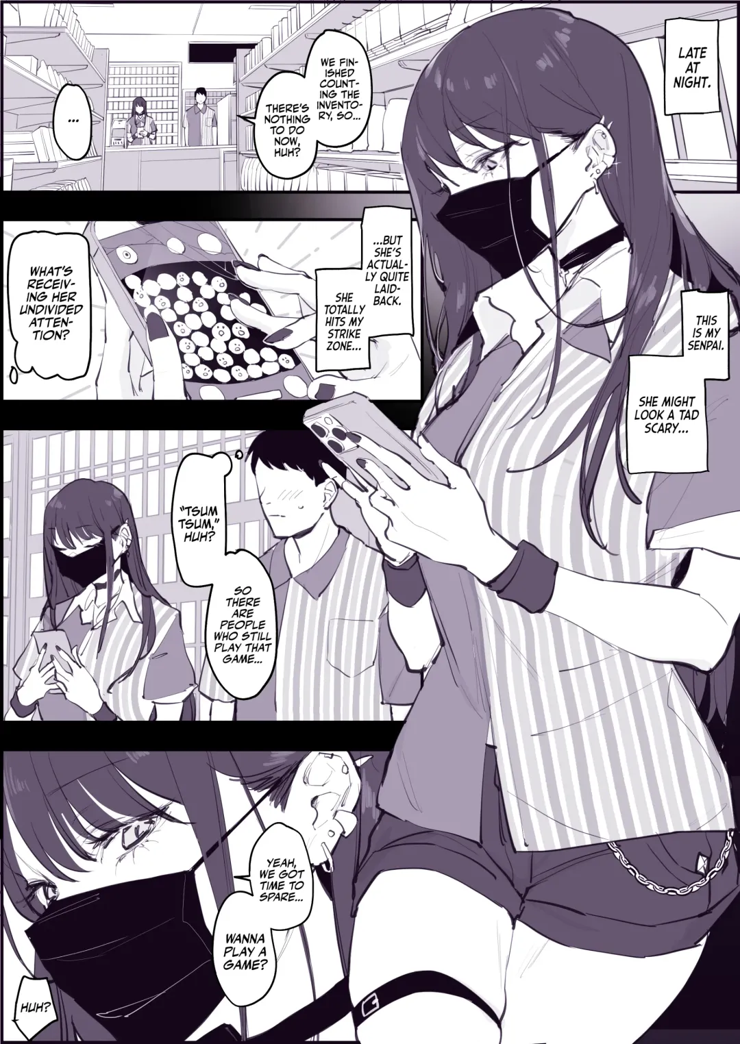 [Poriuretan] Chikubi Ate Game | Pop the Nipple (decensored) Fhentai.net - Page 1