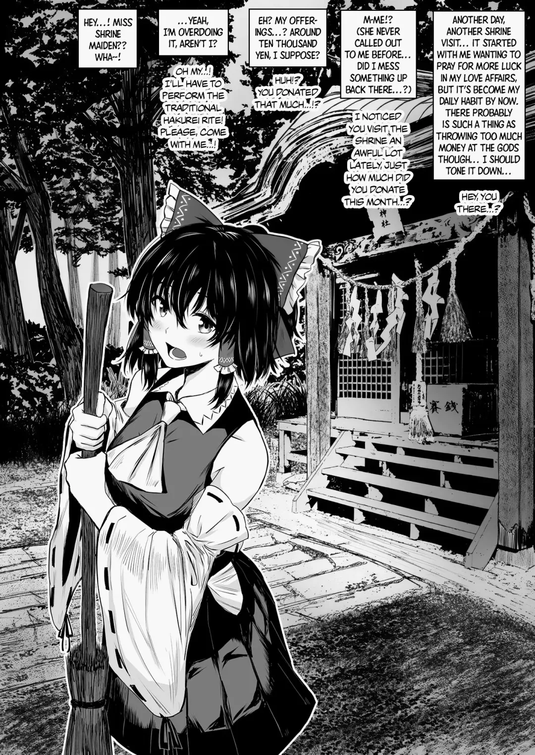 [Senchoris] Reimu to Yuugure no o Saisen Ecchi Saabisu | Donation Ecstasy ~Reimu's Service at Dusk~ Fhentai.net - Page 4